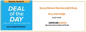 Hurry Up FEW HOURS LEFT  - Buy any SOFTWARE COURSE 33$ Only 
